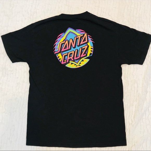 Santa Cruz Skateboards Other - [Santa Cruz Slateboards] Rainbow Black Tee
